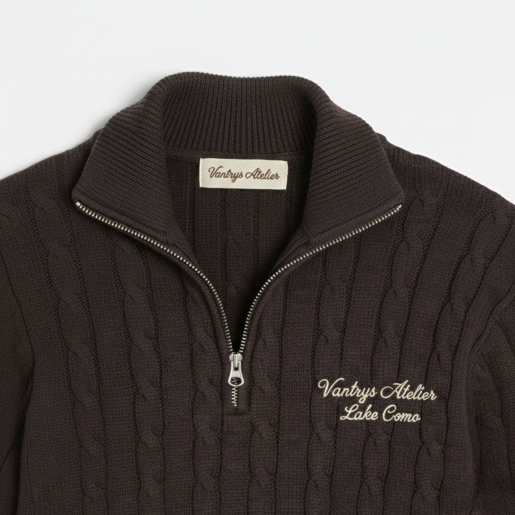 Vantrys Cable Quarter Zip