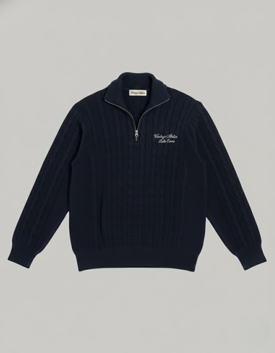 Vantrys Cable Quarter Zip